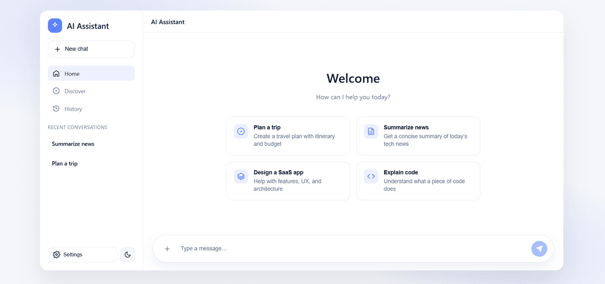 AI Chatbot with Persistent Chats