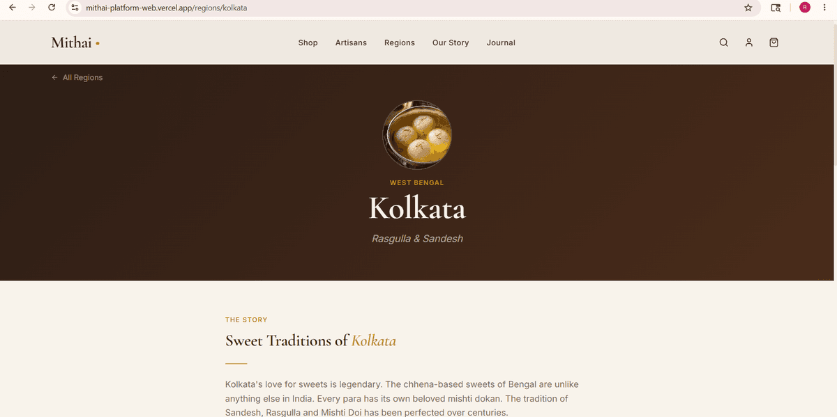 Mithai — Premium Indian Sweets E-Commerce screenshot 5